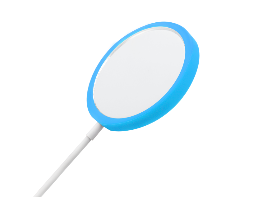 Беспроводное магнитное зарядное устройство Fomax 15W To Go, белый/голубой