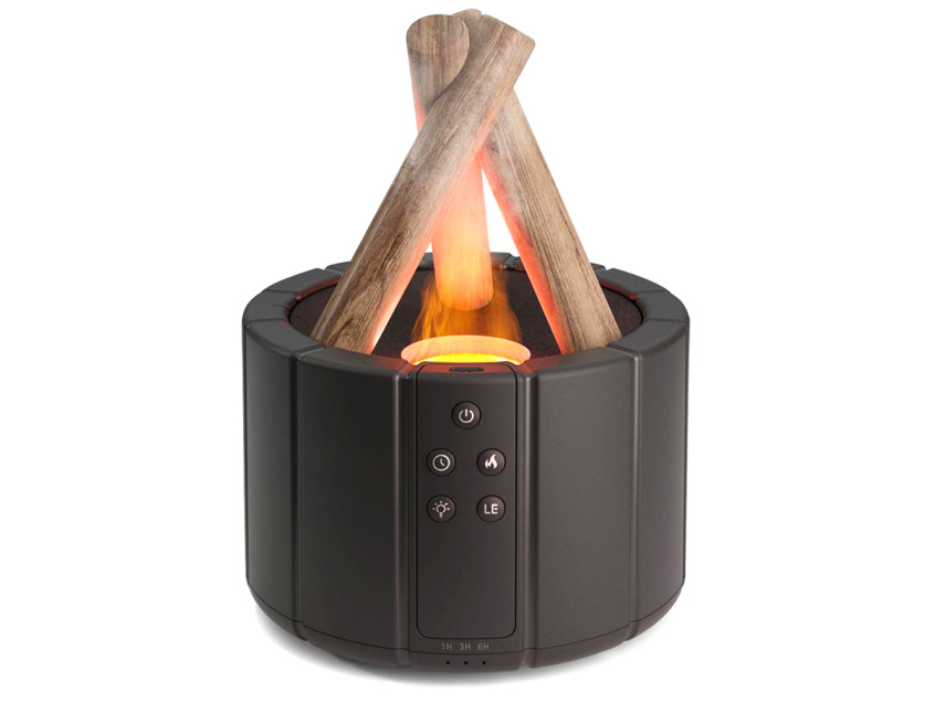 Светодиодный USB увлажнитель-аромадиффузор Bonfire с пультом Д/У, чёрный