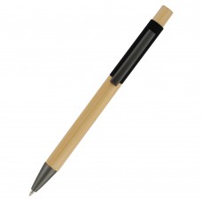 Ручка "Авалон" с корпусом из бамбука, черный