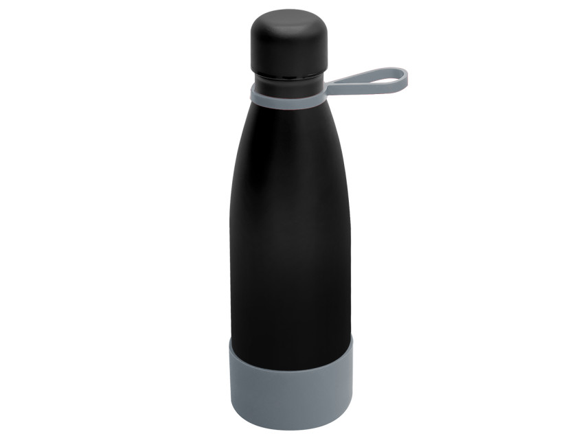 Термобутылка герметичная вакуумная Olivia To Go, чёрный/серый