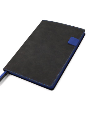Ежедневник A5 недатированный Efemero в мягком переплёте, черный/темно-синий