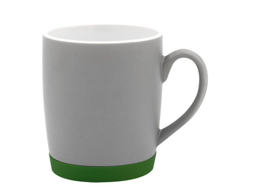 Кружка Make Me To Go, серая/бутылочно-зелёная