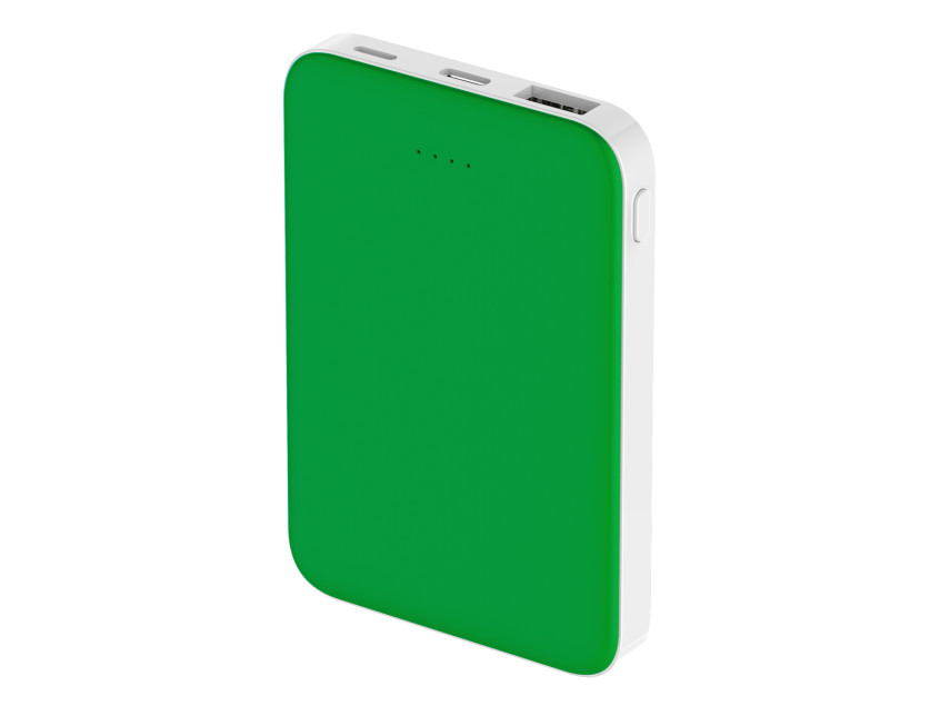 Внешний аккумулятор Fluffy, 5000 Mah, зеленый