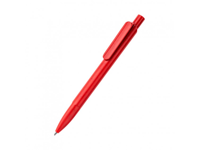Ручка из биоразлагаемой пшеничной соломы Melanie, красный