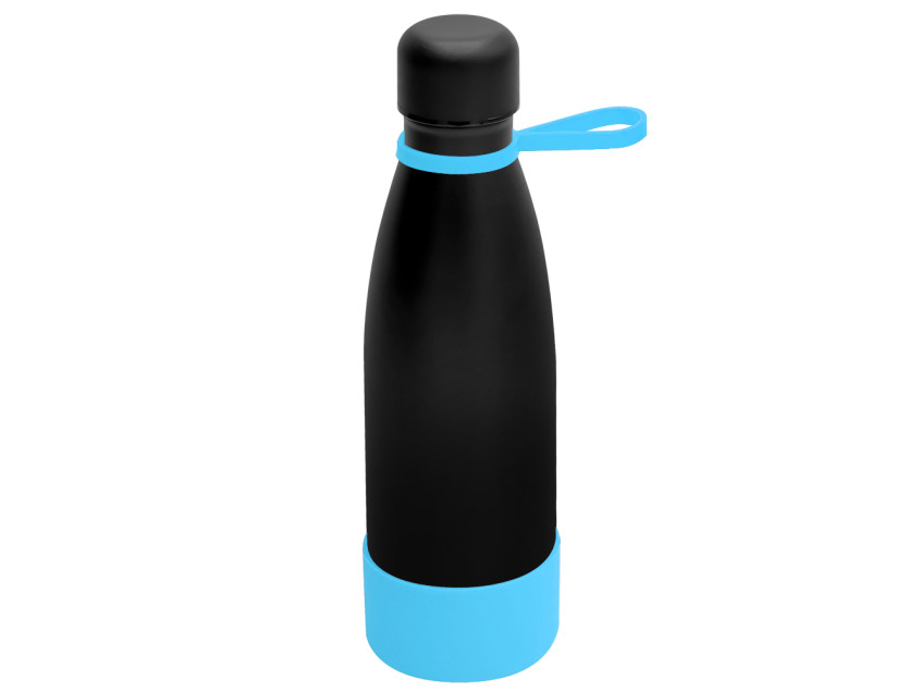 Термобутылка герметичная вакуумная Olivia To Go, чёрный/бирюзовый