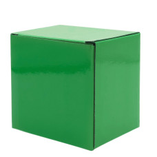 Коробка глянцевая для кружки Make me, зелёная Коробка глянцевая для кружки Make me, зелёная