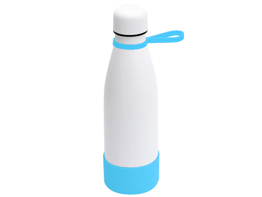 Термобутылка герметичная вакуумная Olivia To Go, белый/бирюзовый