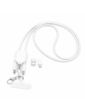 Кабель - ланьярд МультиЛинк 66 Вт, белый