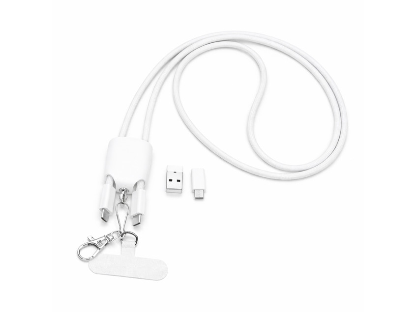 Кабель - ланьярд МультиЛинк 66 Вт, белый