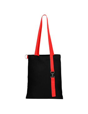 Сумка для покупок Black GLOW 325 г/м² с ремувкой, красная/красная