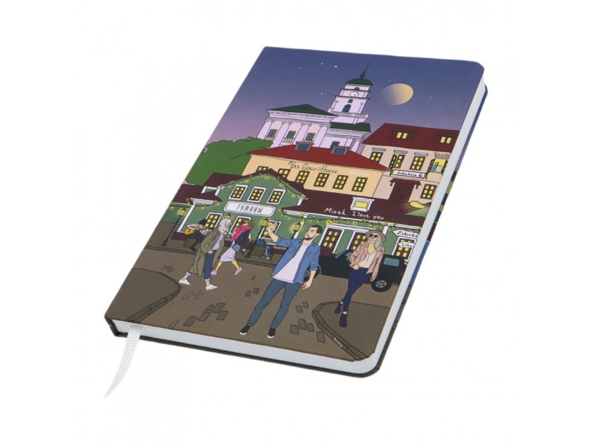 Записная книжка Dziuna Зыбицкая в клетку 10,5 x 16 см