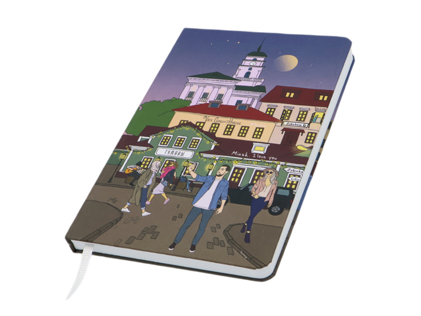 Записная книжка Dziuna Зыбицкая в клетку 15 x 21 см