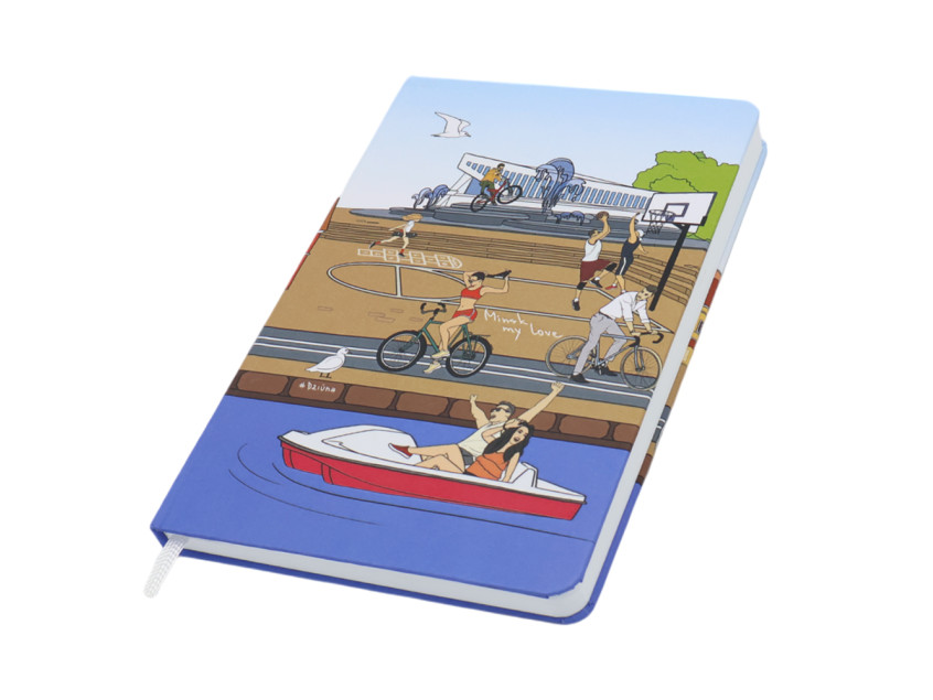 Записная книжка Dziuna Немига в клетку 15 x 21 см