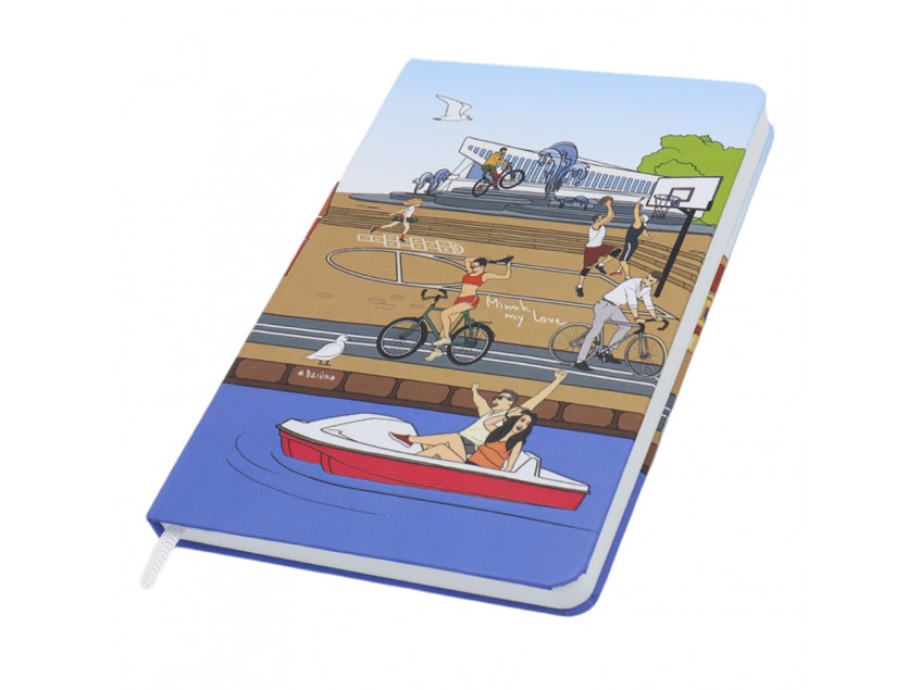 Записная книжка Dziuna Немига в клетку 15,5 x 21 см