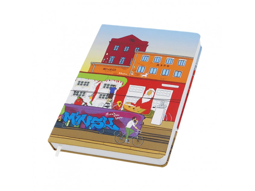 Записная книжка Dziuna Октябрьская в клетку 10,5 x 16 см