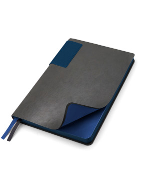 Ежедневник A5 недатированный Molfetta в мягком переплёте, серо-синий
