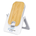 Беспроводное зарядное устройство Bambooco 15W, белый с бамбуковым