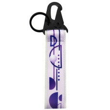 Ремувка с полноцветной печатью YOLO, двухслойная 25 мм с карабином и кольцом