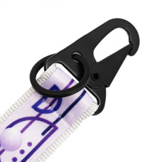 Ремувка с полноцветной печатью YOLO, двухслойная 25 мм с карабином и кольцом