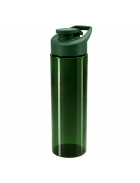 Пластиковая бутылка Ronny To Go с биркой, тёмно-зелёная