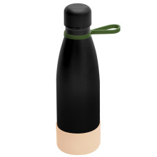 Термобутылка герметичная вакуумная Olivia To Go, чёрный/хаки/бежевый