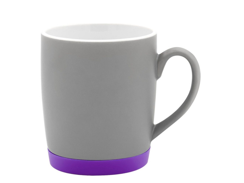 Кружка Make Me To Go, серая/фиолетовая