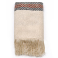 Плед полушерстяной EDITA, бежевый