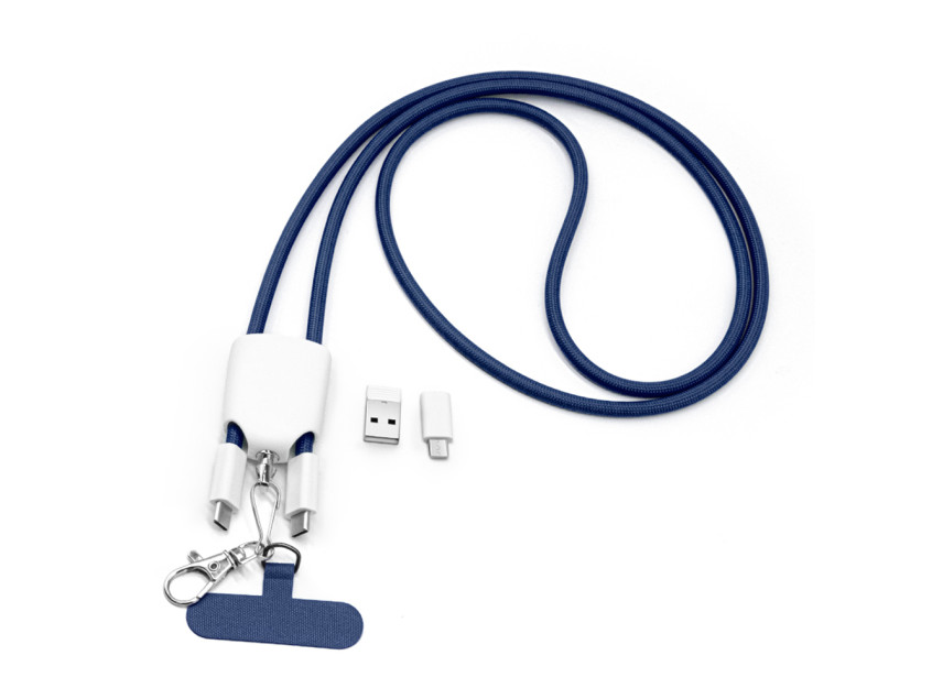 Кабель - ланьярд МультиЛинк 66 Вт, синий