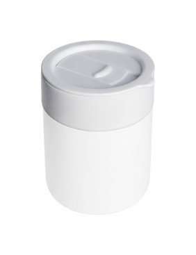 Кружка кермическая Silvia с силиконовой манжетой, белая