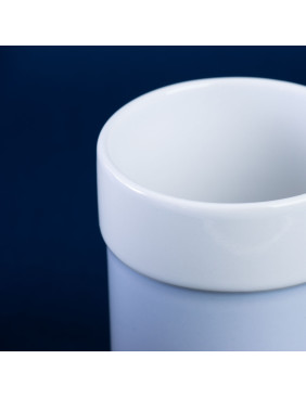 Кружка кермическая Silvia с силиконовой манжетой, белая