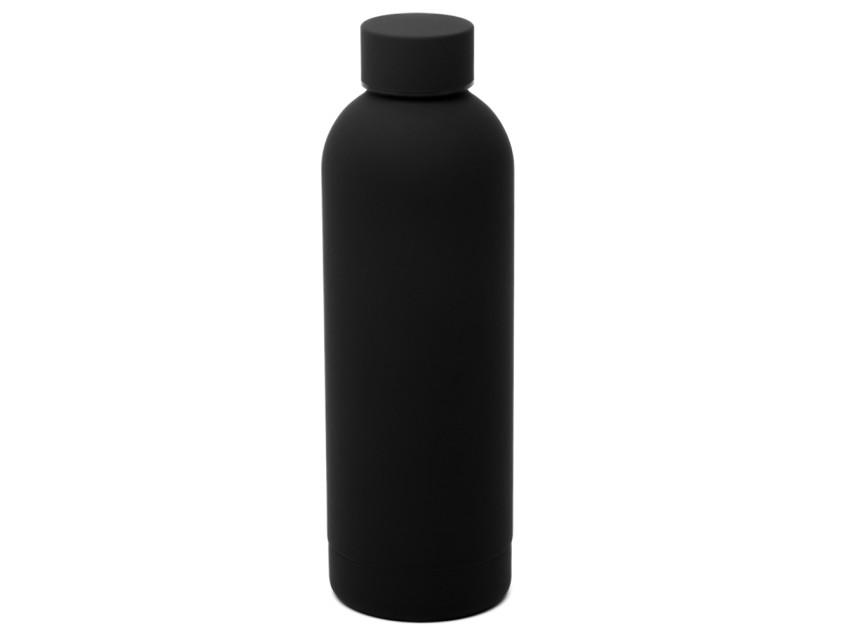 Термобутылка Perfecto софт-тач, черный.