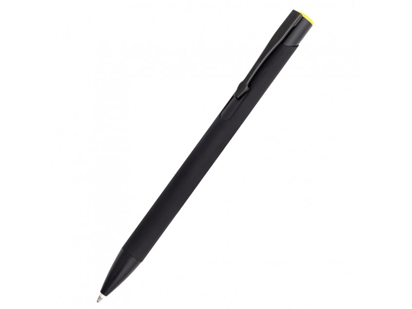 Ручка металлическая Саншайн софт-тач, желтый