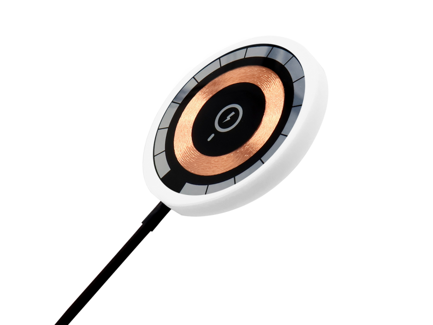 Беспроводное магнитное зарядное устройство Aphia 15W To Go, черный/белый