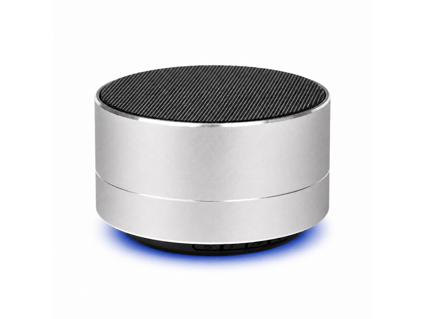 Беспроводная Bluetooth колонка MuzOn, серебристая