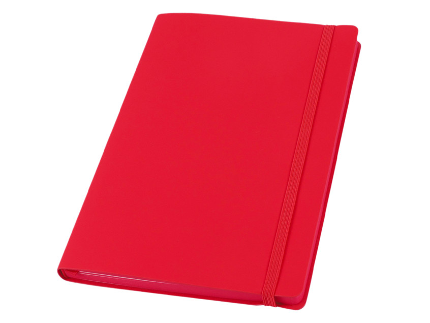 Ежедневник A5 недатированный Dante в мягком переплёте софт-тач, красный