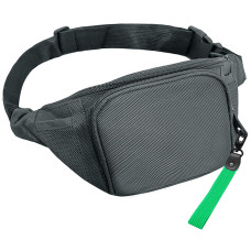 Поясная сумка SPLIT TO GO, Серый/Зелёный