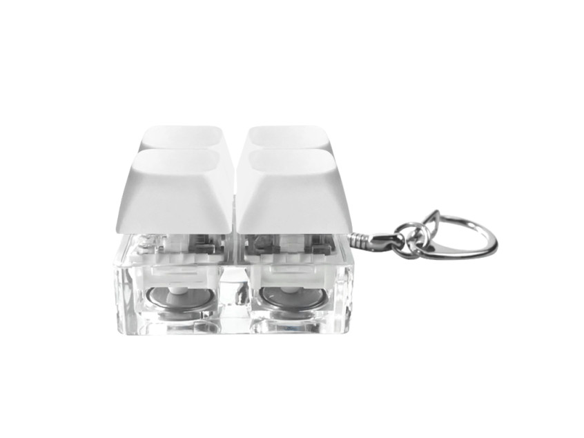 Брелок Press Anti Stress с LED подсветкой, белый