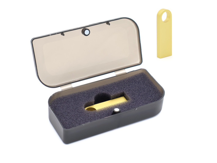 Флешка Гильдия 16 Гб в футляре, золотистая