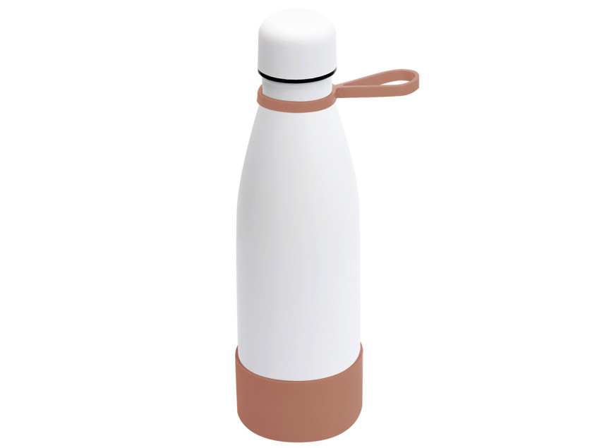 Термобутылка герметичная вакуумная Olivia To Go, белый/мокко