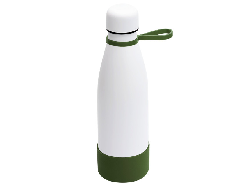 Термобутылка герметичная вакуумная Olivia To Go, белый/хаки