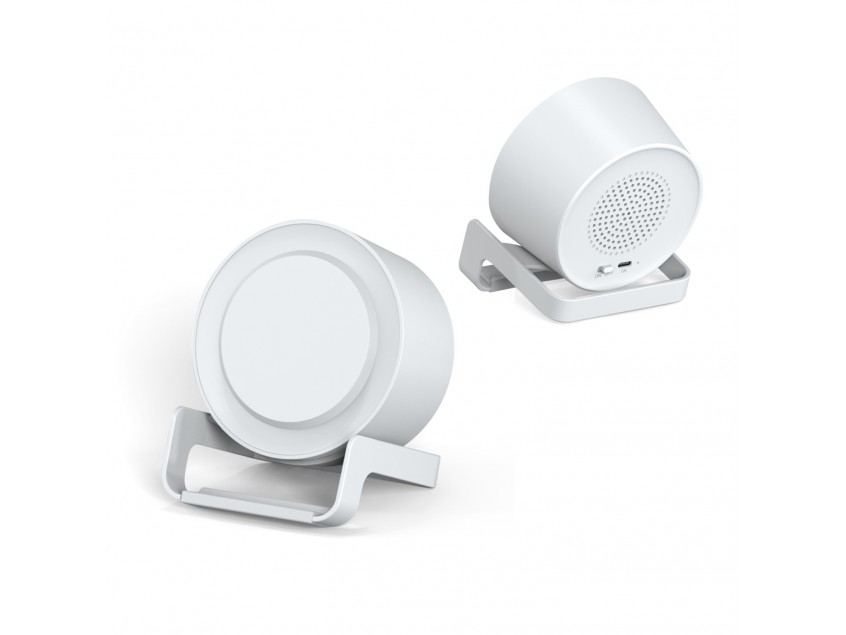 Беспроводная Bluetooth колонка U-Tone c функцией беспроводной зарядки, белый