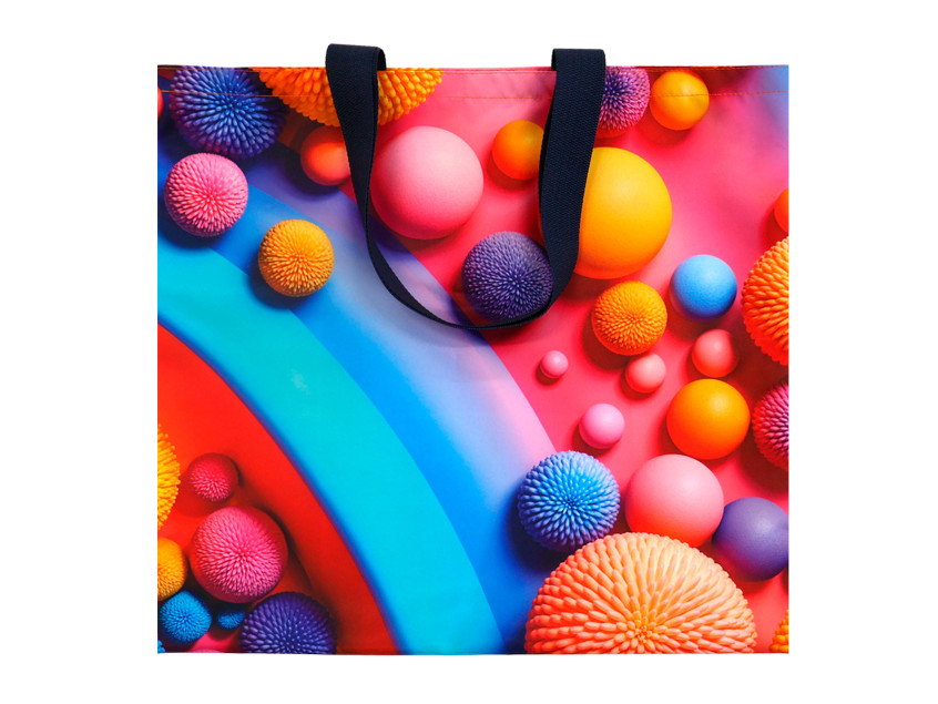 Сумка для покупок Слинг с полноцветной печатью, длина ручек 50 см