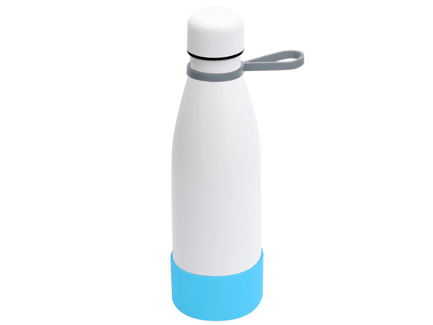 Термобутылка герметичная вакуумная Olivia To Go, белый/серый/бирюзовый