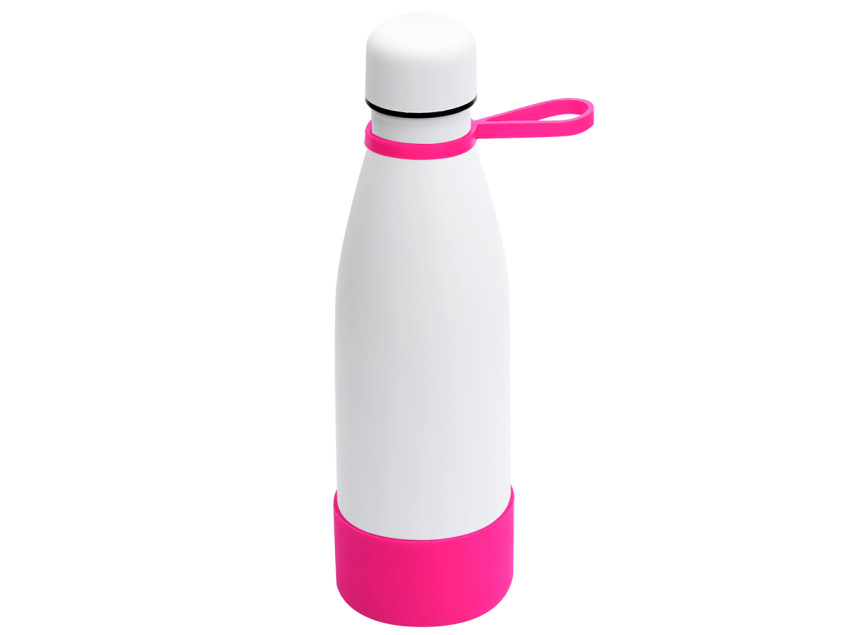 Термобутылка герметичная вакуумная Olivia To Go, белый/розовый