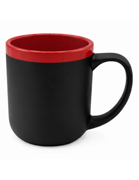 Кружка Barrel, софт-тач, чёрно-красная