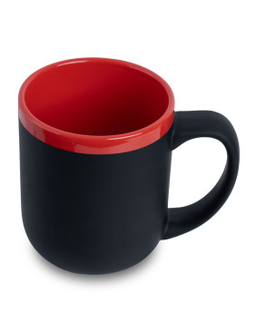 Кружка Barrel, софт-тач, чёрно-красная