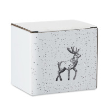 Керамическая кружка с сезонным рисунком, 300 мл.