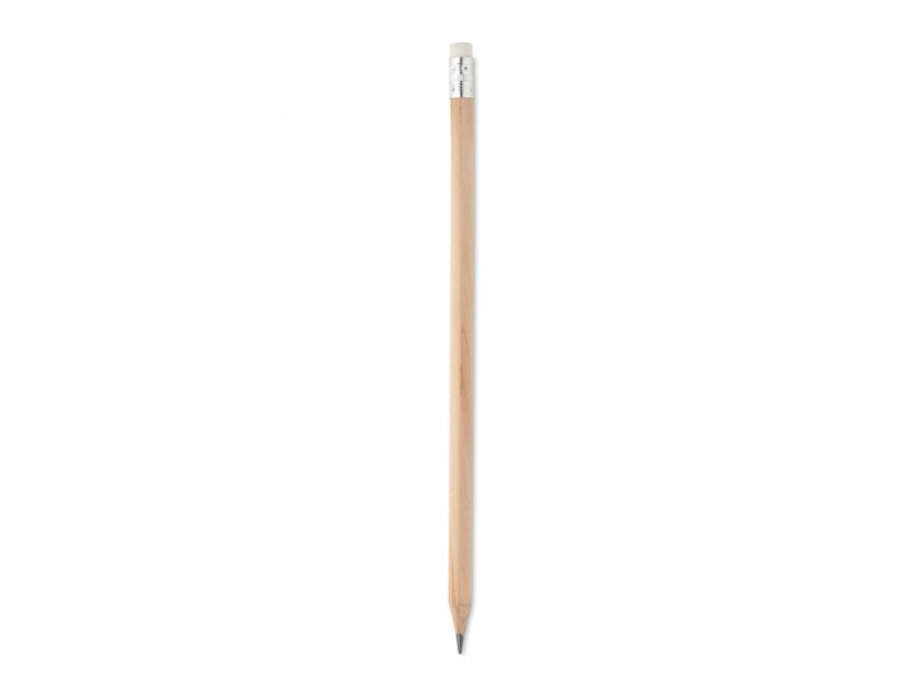 Натуральный карандаш с ластиком