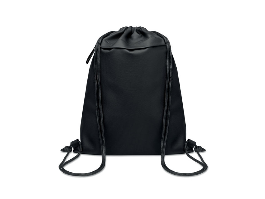 Сумка на шнурке с полиуретановым покрытием из полиэстера 600D RPET