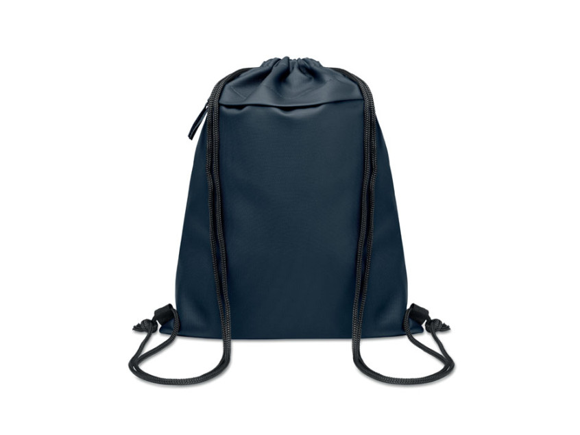 Сумка на шнурке с полиуретановым покрытием из полиэстера 600D RPET